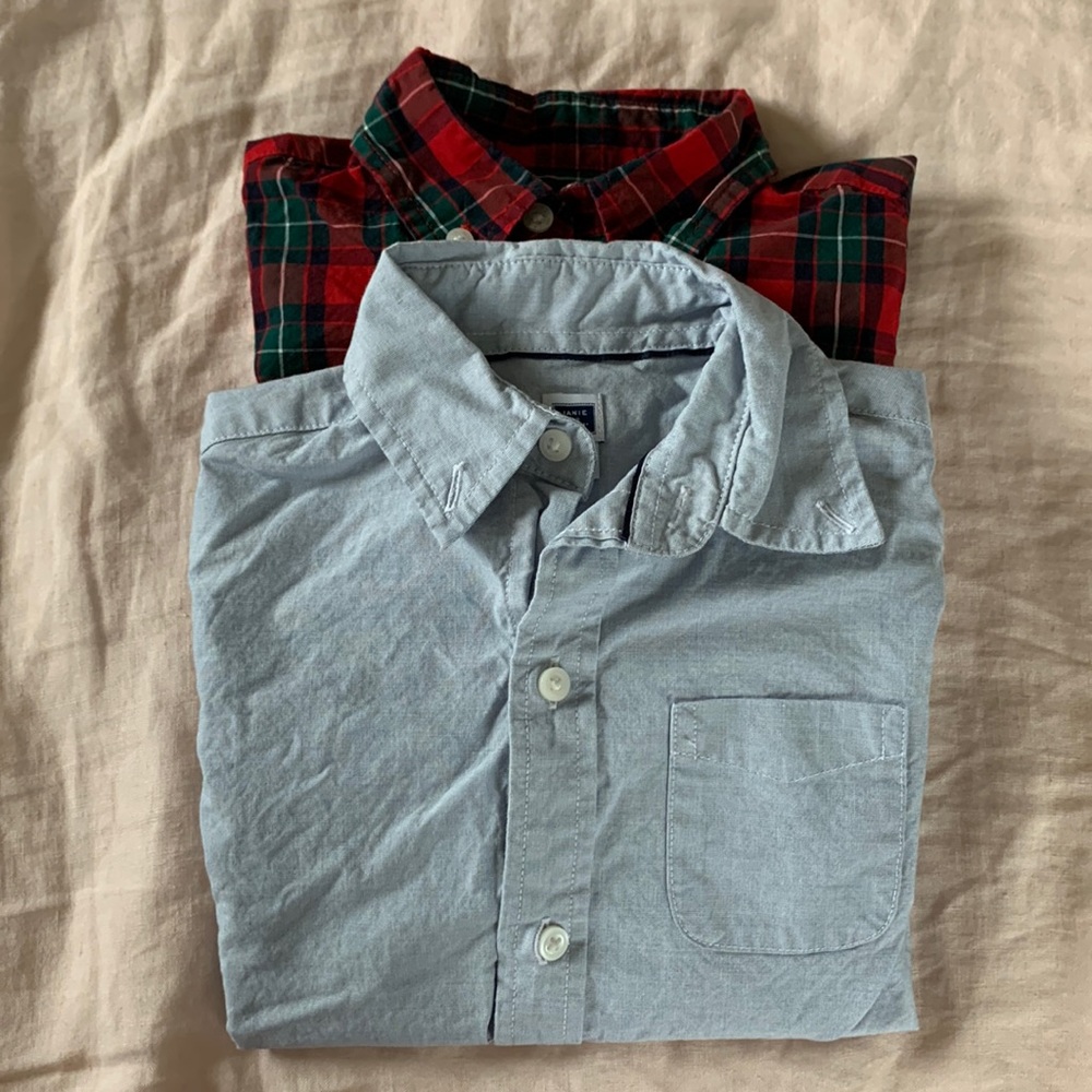 Janie and Jack size 3 boys button downs